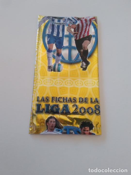 Cromos de F&uacute;tbol: RAMOS MESSI ERROR DE CORTE - SOBRE CROMOS VAC&Iacute;O FICHAS LIGA F&Uacute;TBOL 2007-2008 MUNDICROMO 07-08