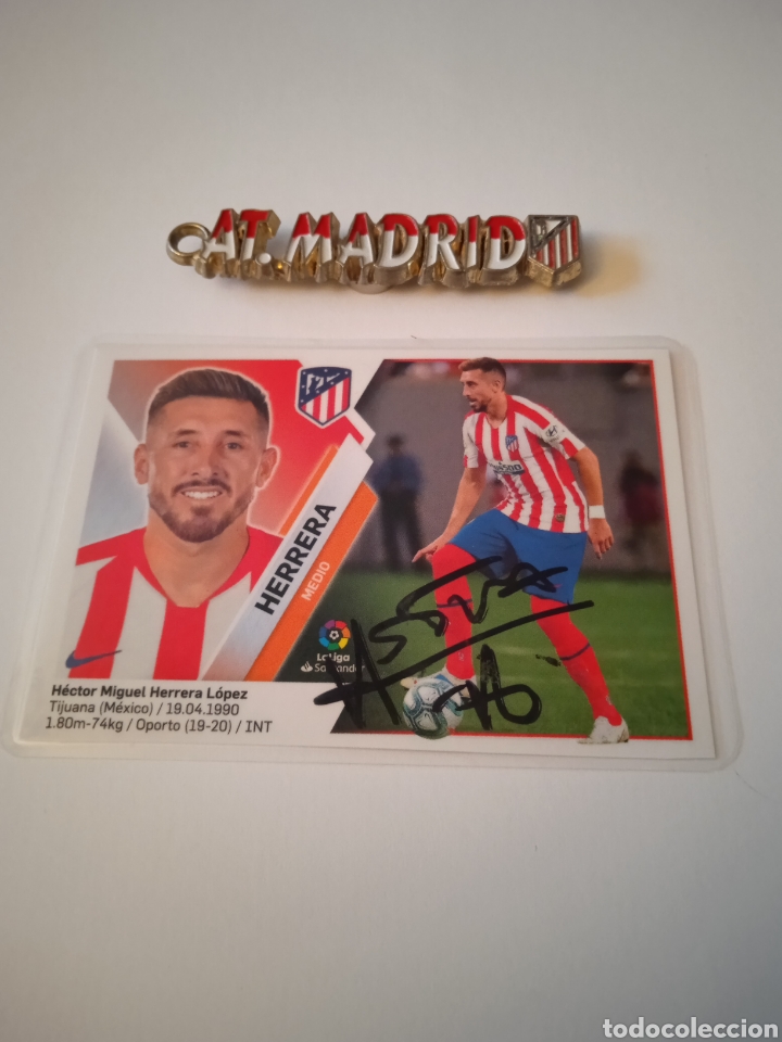 Cromos de f&uacute;tbol: Cromo de Herrera en el Atl&eacute;tico - Foto 3