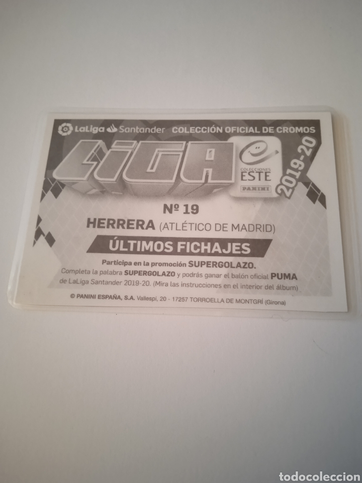 Cromos de f&uacute;tbol: Cromo de Herrera en el Atl&eacute;tico - Foto 5