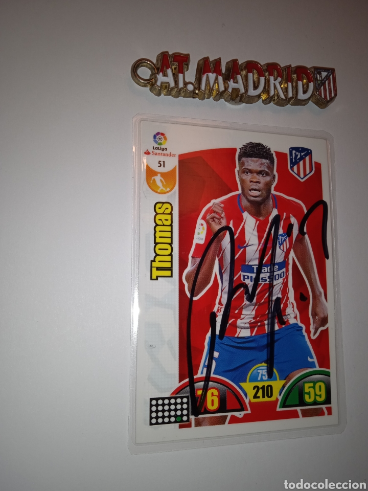 Cromos de f&uacute;tbol: Cromo de Thomas en el Atl&eacute;tico - Foto 2