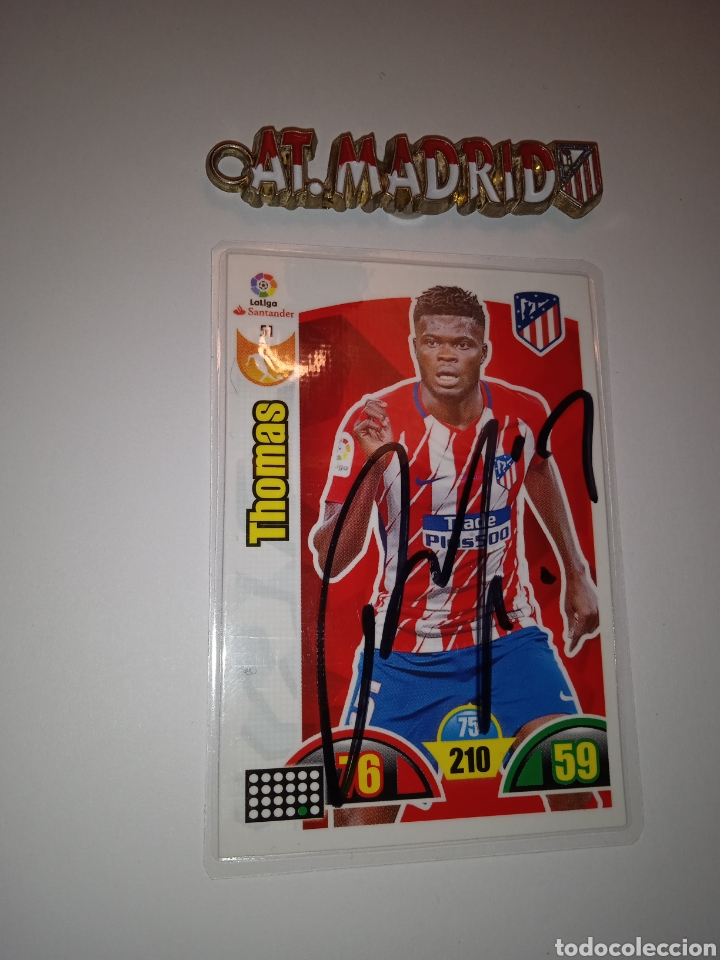 Cromos de f&uacute;tbol: Cromo de Thomas en el Atl&eacute;tico - Foto 3