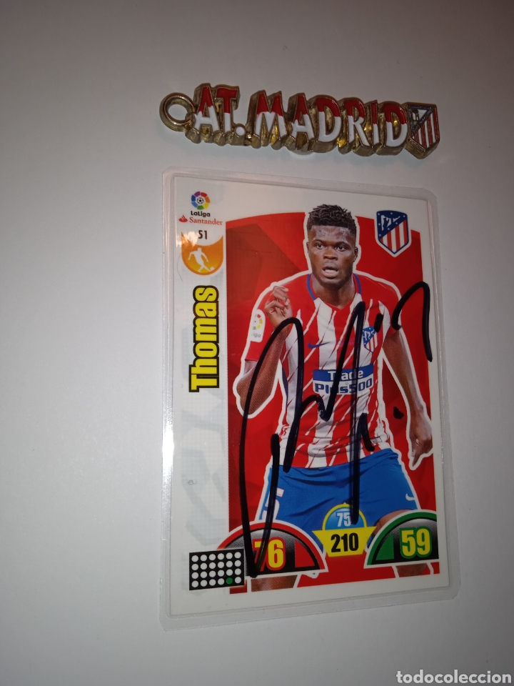 Cromos de f&uacute;tbol: Cromo de Thomas en el Atl&eacute;tico - Foto 1