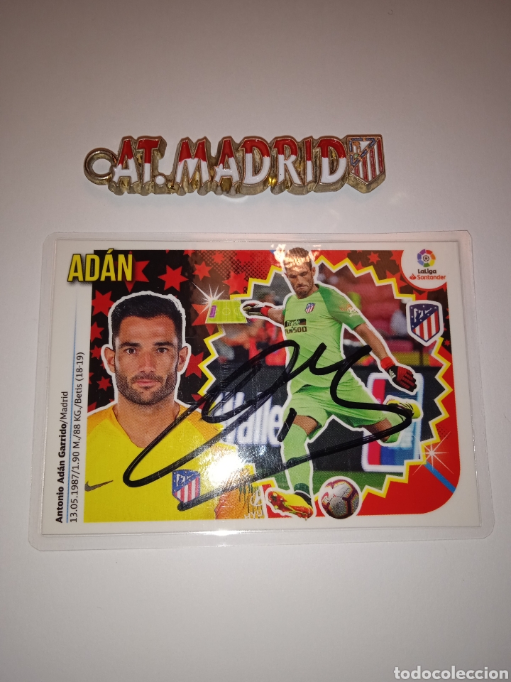 Cromos de f&uacute;tbol: Cromo de Ad&aacute;n en el Atl&eacute;tico de Madrid - Foto 2