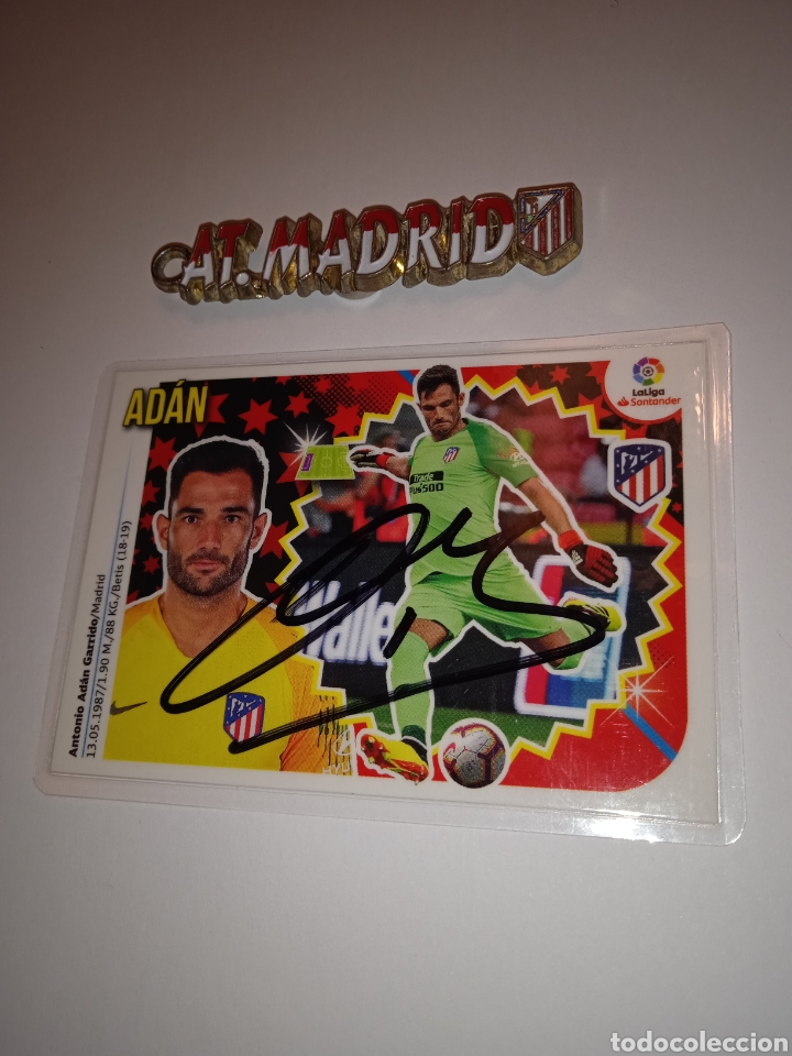 Cromos de f&uacute;tbol: Cromo de Ad&aacute;n en el Atl&eacute;tico de Madrid - Foto 3