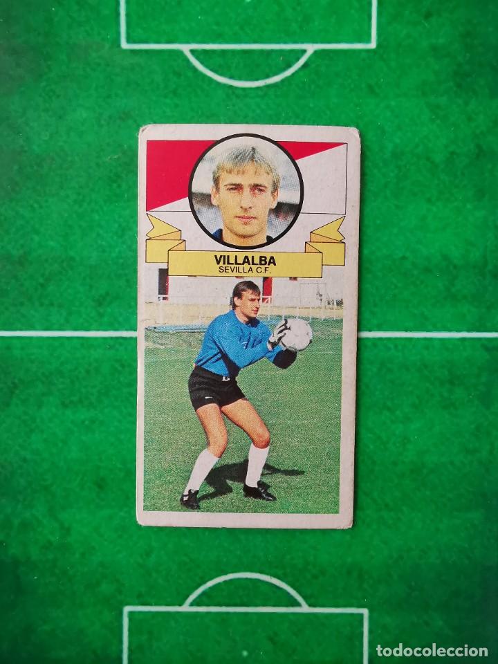 Fu&szlig;ball-Sticker: CROMO F&Uacute;TBOL 85 86 SIN PEGAR LIGA ESTE 1985 1986 SEVILLA CF VILLALBA