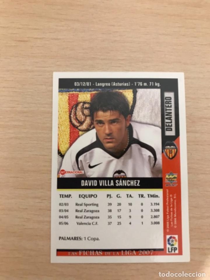 Cromos de f&uacute;tbol: Villa - Foto 2