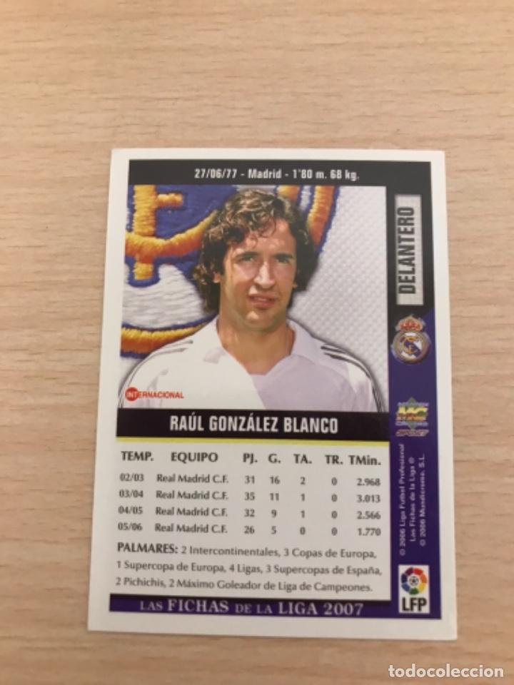 Cromos de f&uacute;tbol: Ra&uacute;l - Foto 2