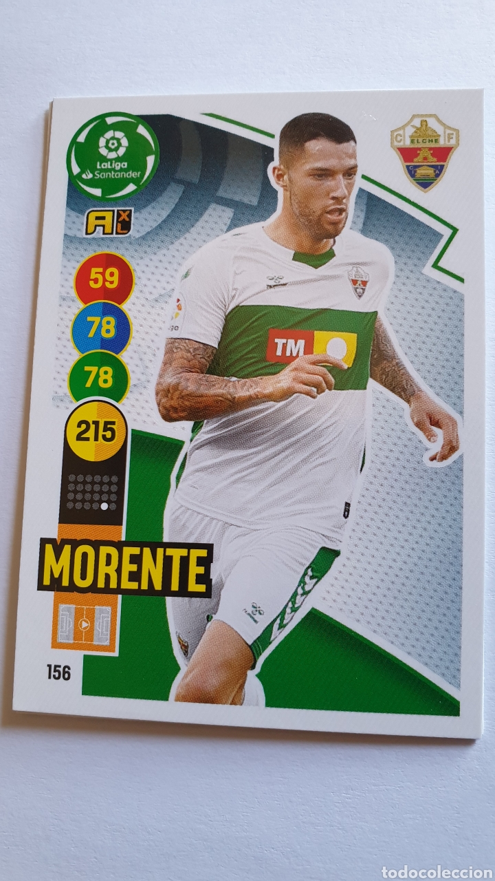 Cromos de f&uacute;tbol: 156 MORENTE ELCHE ADRENALYN 2020 2021 C&Oacute;DIGO SIN ACTIVAR - Foto 1