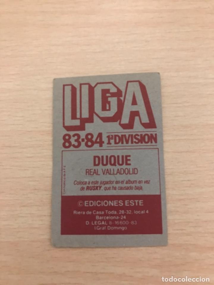 Cromos de f&uacute;tbol: Duque - Foto 2