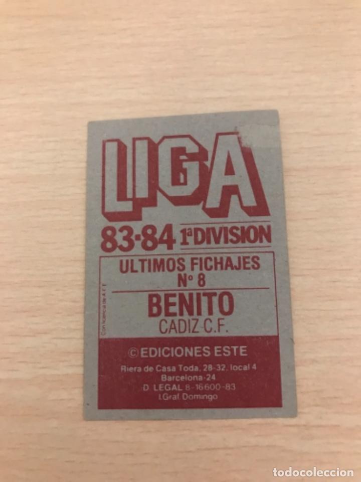 Cromos de f&uacute;tbol: Benito - Foto 2