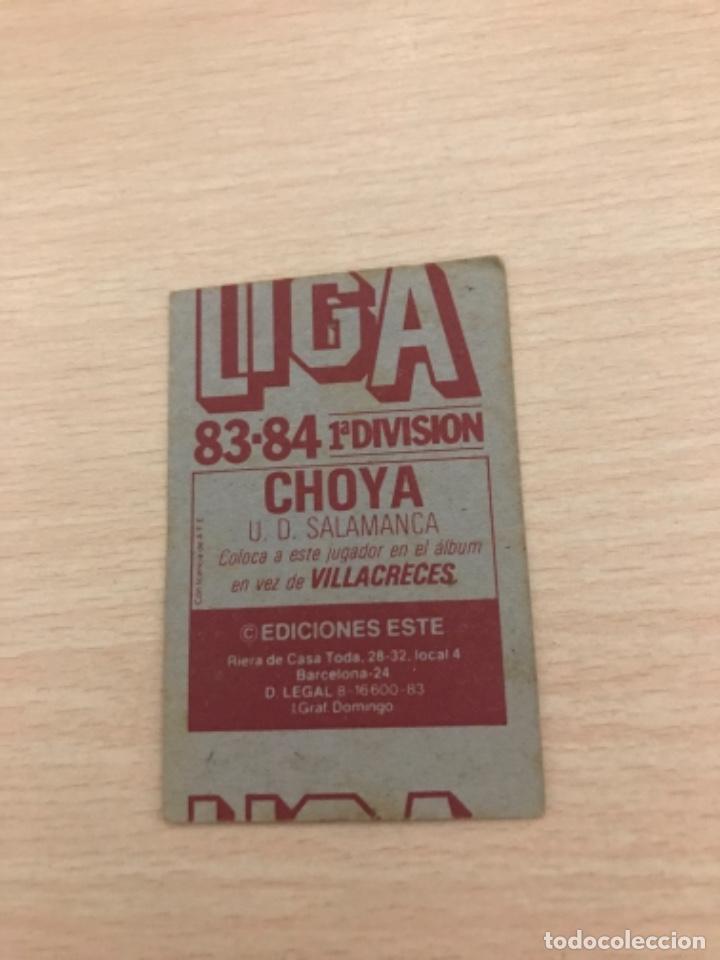 Cromos de f&uacute;tbol: Choya - Foto 2