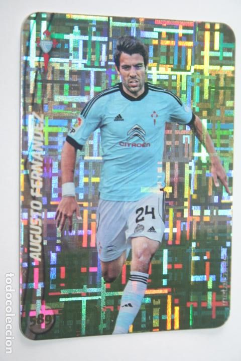 Cromos de F&uacute;tbol: AUGUSTO FNDEZ (R CELTA) * METALCARD TOP BRILLO TETRIS n&ordm; 589 MUNDICROMO PANINI QUIZ LIGA 2014 - 2015