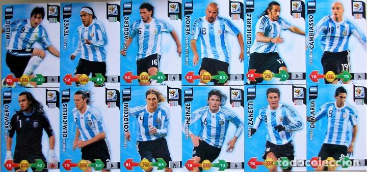 Figurine di Calcio: ARGENTINA LOTE 12 FICHAS ALBUM ADRENALYN XL MUNDIAL SOUTH AFRICA 2010