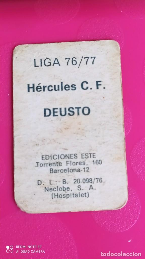 Cromos de f&uacute;tbol: DEUSTO HERCULES ESTE 76 77 1976 1977 - Foto 2