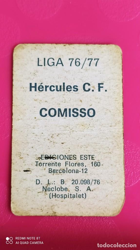Cromos de f&uacute;tbol: COMISSO HERCULES ESTE 76 77 1976 1977 - Foto 2