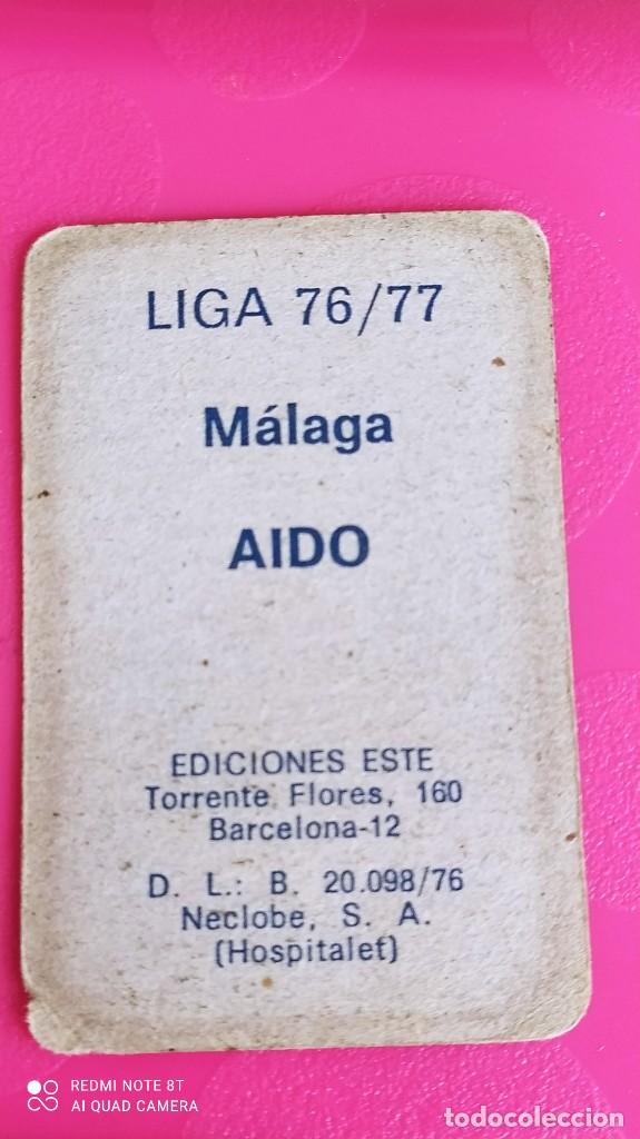 Cromos de f&uacute;tbol: AIDO MALAGA ESTE 76 77 1976 1977 - Foto 2