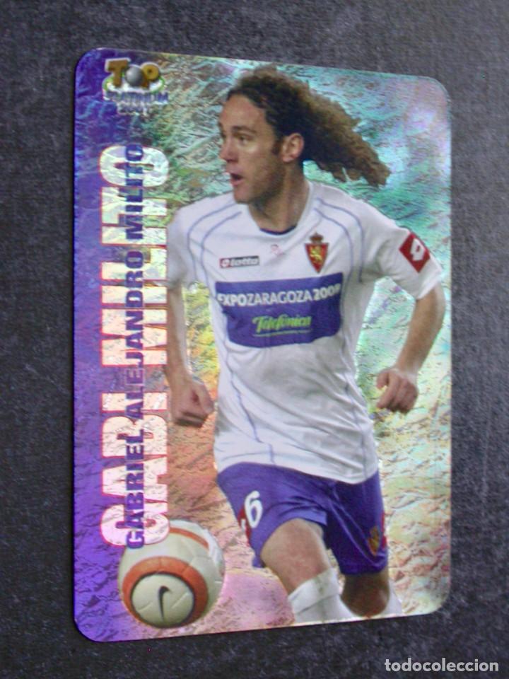 Cromos de Futebol: 691 GABI MILITO / TOP PLATINUM JASPEADO / FICHAS DE LA LIGA 2006 2007 06 07 / MUNDICROMO