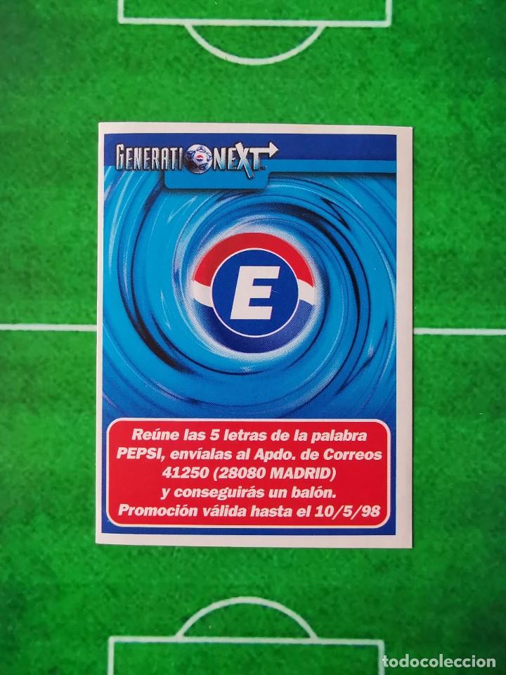 Figurine di Calcio: CROMO FUTBOL SIN PEGAR PEPSI GENERATION NEXT 1998 LETRA E