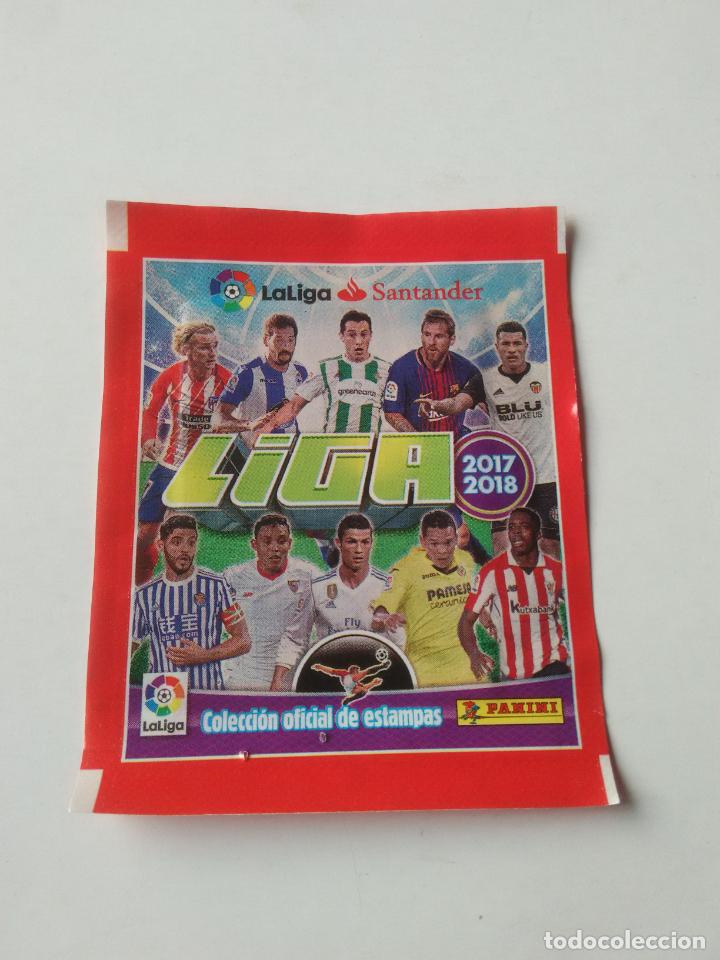 Cromos de F&uacute;tbol: SOBRE CROMOS VAC&Iacute;O LIGA 2017-2018 PANINI 17-18 VERSI&Oacute;N AMERICANA MESSI CRISTIANO GUARDADO VELA BACCA