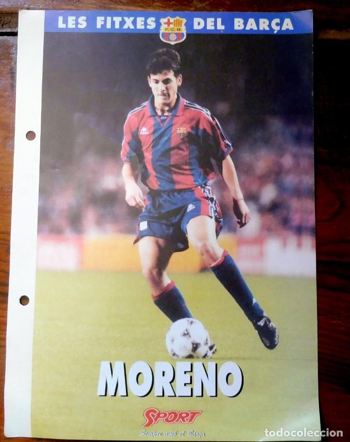 Cromos de f&uacute;tbol: F.C. BARCELONA - FITXES DEL BAR&Ccedil;A - MORENO - Foto 1
