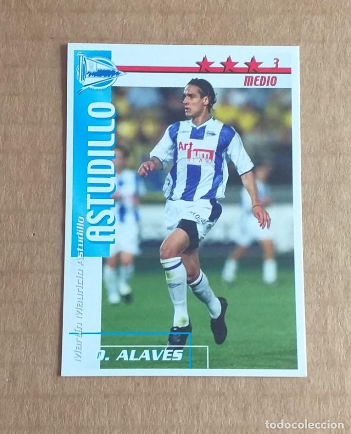 Cromos de F&uacute;tbol: Cromo de Astudillo Deportivo Alav&eacute;s F&Uacute;TBOL MATCH TOTAL LIGA 2002-2003 MAGIC BOX INT. Nuevo.