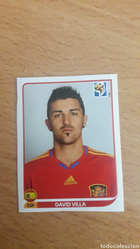 Cromos de F&uacute;tbol: Panini mundial 2010 Sud&aacute;frica 579 David Villa Espa&ntilde;a