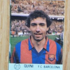 Cromos de Fútbol: QUINI - BARCELONA - Nº 27 - LIGA ESPAÑOLA 1983 - MATEO MIRETE - NUNCA PEGADO. Lote 251778900