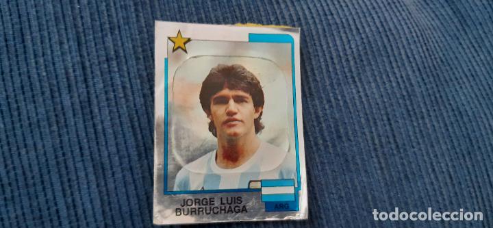 Cromos de F&uacute;tbol: CROMO ADHESIVO POSTER CENTRAL F&Uacute;TBOL 88 PANINI ESTRELLAS MUNDIAL M&Eacute;XICO 86 ARGENTINA BURRUCHAGA