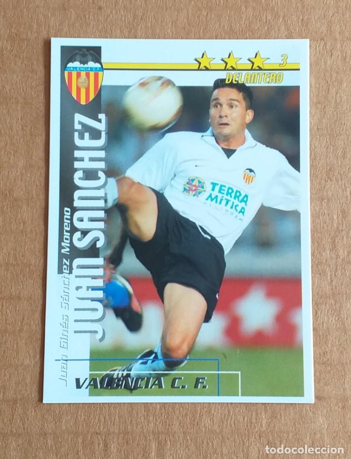 Cromos de F&uacute;tbol: Cromo de Juan S&aacute;nchez Valencia F&Uacute;TBOL MATCH TOTAL LIGA 2002-2003 MAGIC BOX INT. Nuevo.