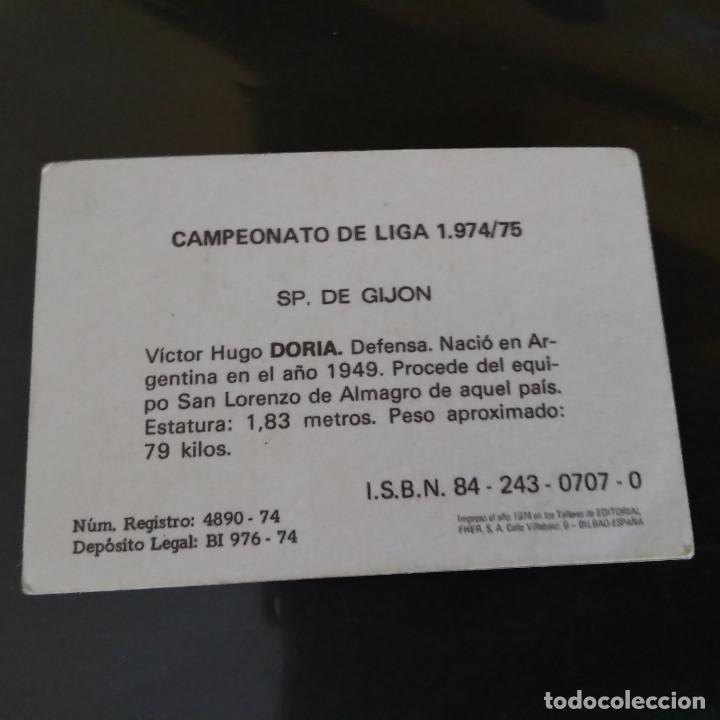 Cromos de f&uacute;tbol: DORIA - Foto 2