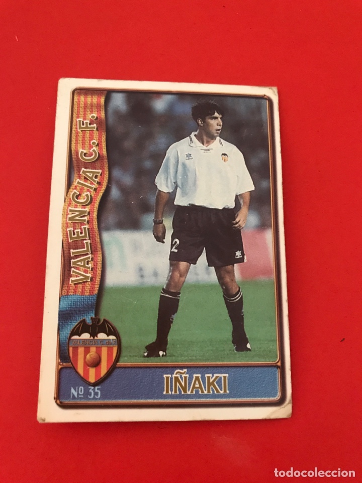 Fu&szlig;ball-Sticker: 35 I&Ntilde;AKI VALENCIA MUNDICROMO FICHAS DE LA LIGA 1996 1997 96 97