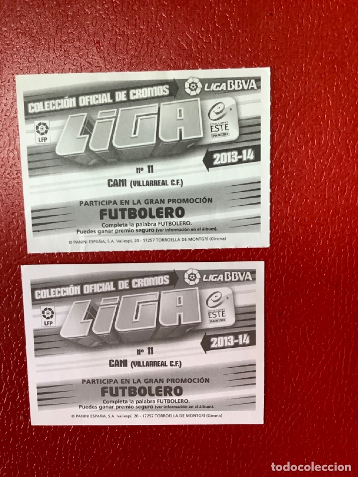 Cromos de f&uacute;tbol: ERRROR CANI CROMO EDICIONES ESTE 2013 2014 - Foto 2