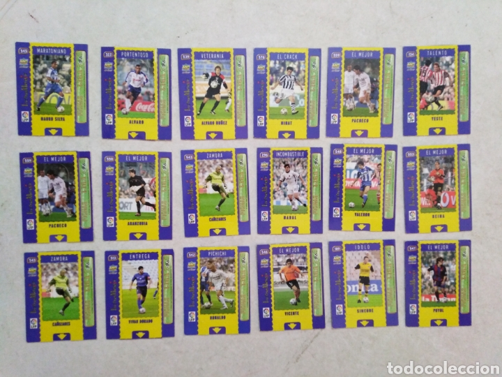 Cromos de F&uacute;tbol: Lote de 18 fichas magic mundi cromo liga 2004-2005