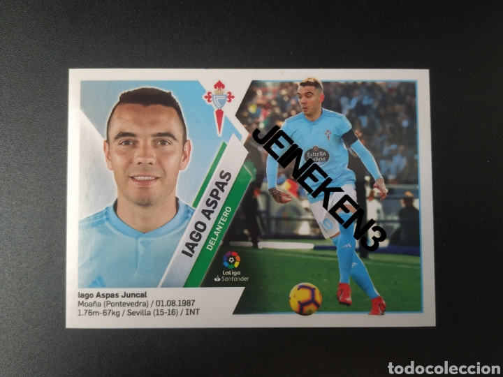 Cromos de f&uacute;tbol: Este 2019/20 16 Iago Aspas Celta - Foto 1