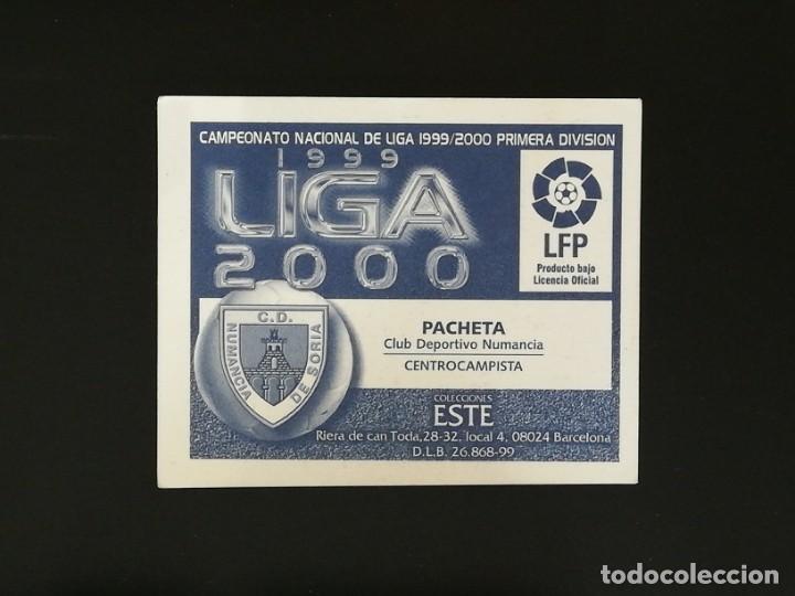 Cromos de f&uacute;tbol: NUM PACHETA NUMANCIA 1999 2000 EDICIONES ESTE 99 00 SIN PEGAR NUNCA - Foto 2