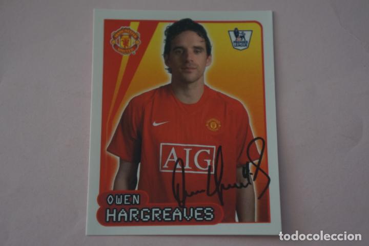 Football Stickers: CROMO DE FUTBOL HARGREAVES DE MANCHESTER UNITED SIN PEGAR N&ordm; 387 F.A PREMIER LEAGUE 2007-2008 MERLIN