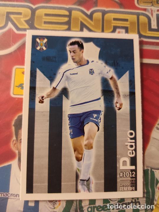 Cromos de F&uacute;tbol: 1012 PEDRO TENERIFE MUNDICROMO FICHAS QUIZ LIGA 2015 2016 15 16