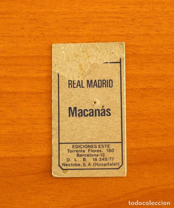 Cromos de f&uacute;tbol: Real Madrid - Macan&aacute;s - Ediciones Este 1977-1978, 77-78 - Foto 2