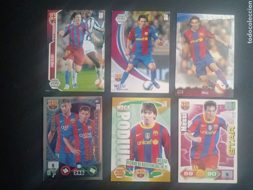 Cromos de f&uacute;tbol: Messi 71 bis mas lote de cromos Messi inversi&oacute;n. - Foto 2