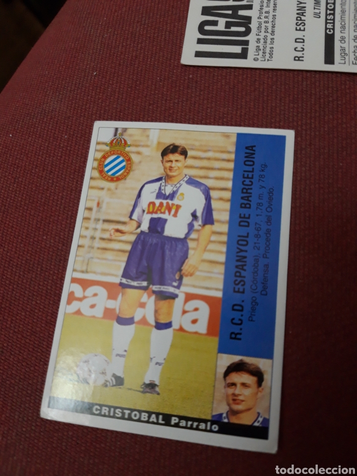 Cromos de F&uacute;tbol: Crist&oacute;bal espa&ntilde;ol panini 95 96 1995 1996 sin pegar
