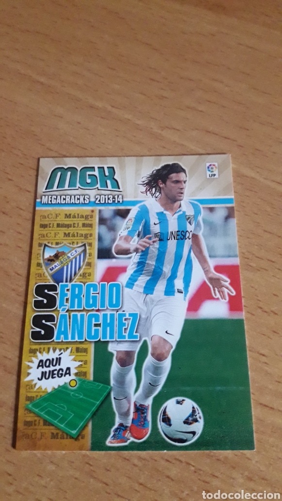 Cromos de f&uacute;tbol: Panini megacracks 2013 2014 13 14 219 Sergio S&aacute;nchez M&aacute;laga