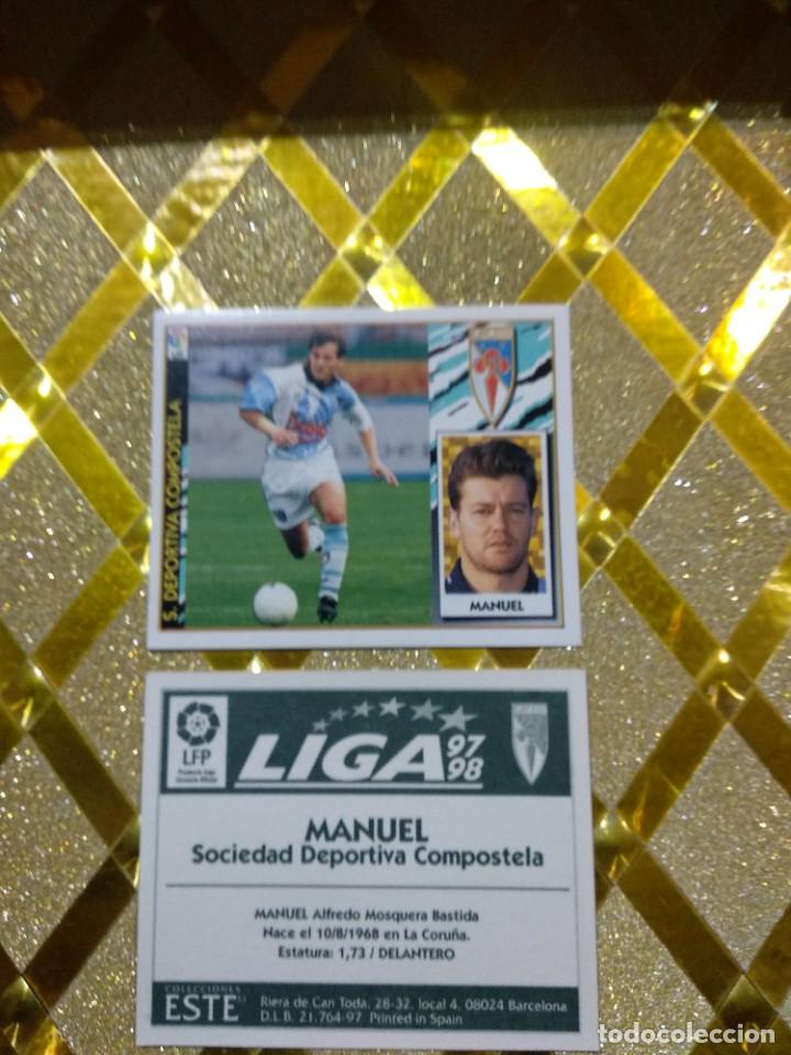 Fu&szlig;ball-Sticker: CROMO DE FUTBOL MANUEL COMPOSTELA LIGA 1997 1998 ESTE 97/98 *