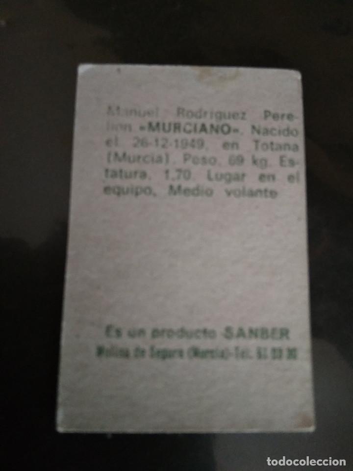 Cromos de f&uacute;tbol: MURCIANO - Foto 2