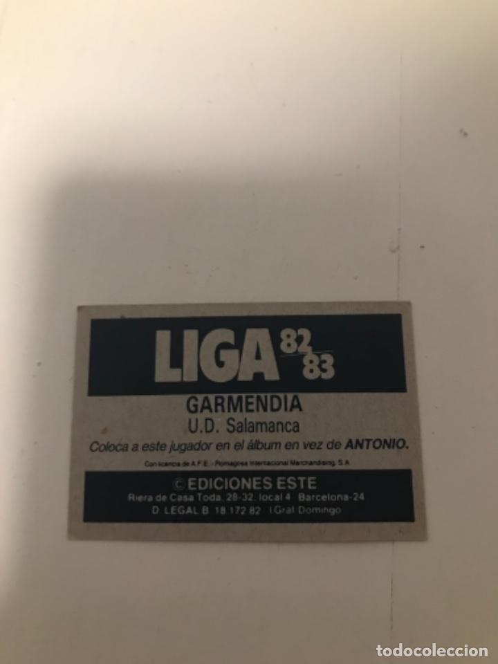 Cromos de f&uacute;tbol: Garmendia - Foto 2