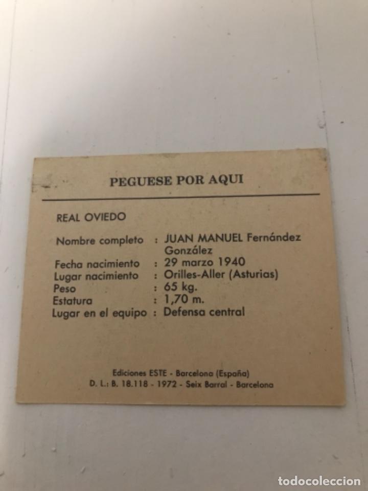Cromos de f&uacute;tbol: M. Fernandez - Foto 2