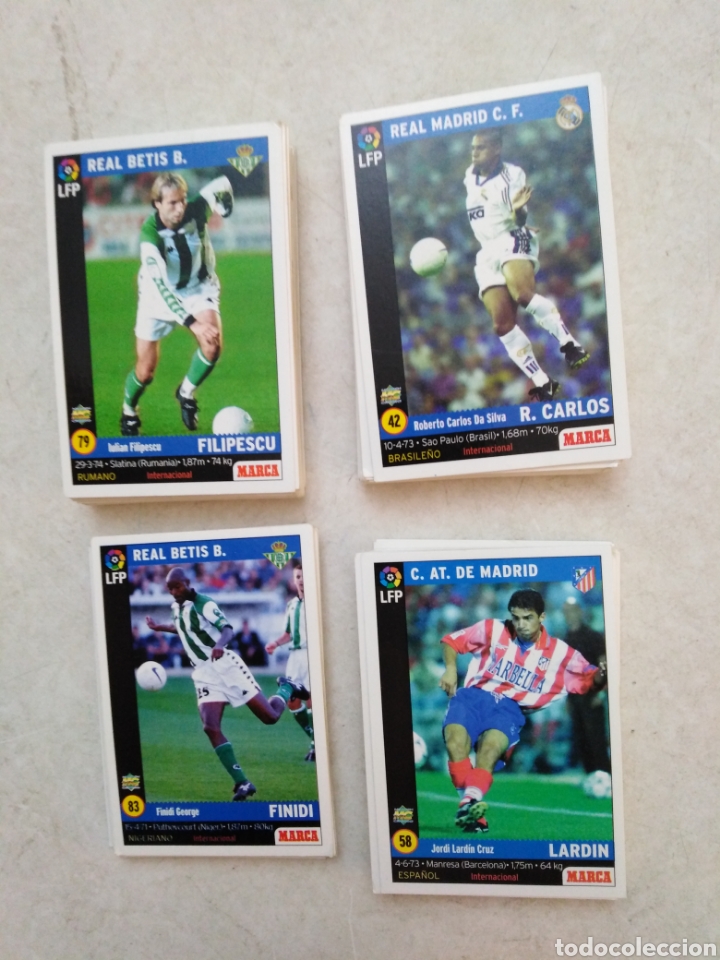 Cromos de F&uacute;tbol: Lote de 108 cromos de f&uacute;tbol marca