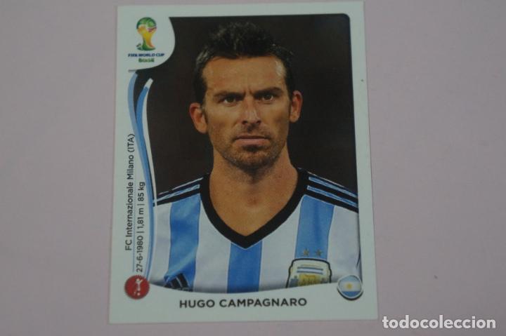 Cromos de F&uacute;tbol: CROMO DE FUTBOL HUGO CAMPAGNARO DE ARGENTINA SIN PEGAR N&ordm; 418 MUNDIAL BRASIL 2014 DE PANINI
