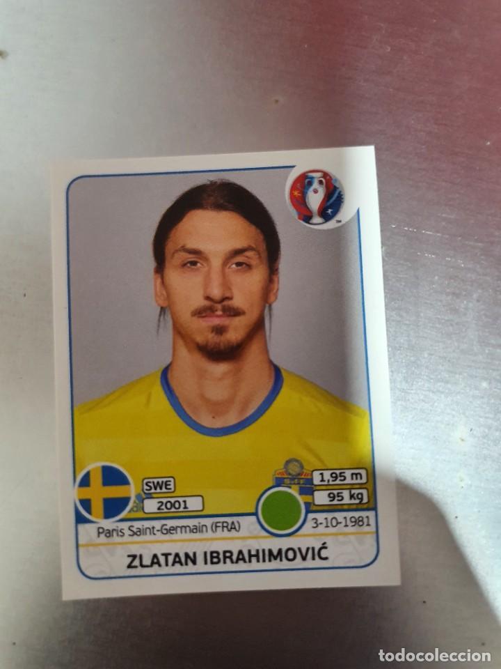 Cromos de f&uacute;tbol: Cromo panini, ibrahimovic, eurocopa 2016. - Foto 1