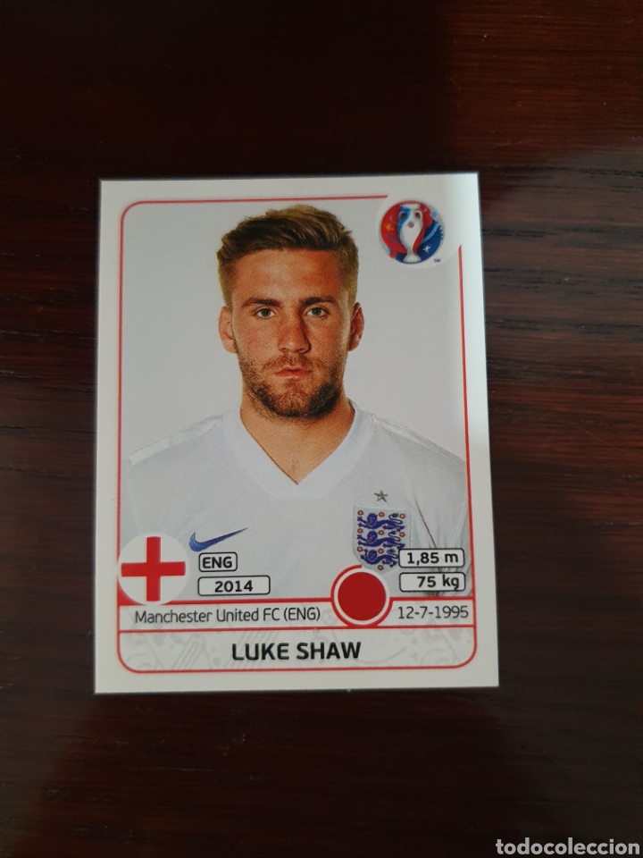 Cromos de f&uacute;tbol: Cromo panini, shaw, eurocopa 2016 - Foto 1
