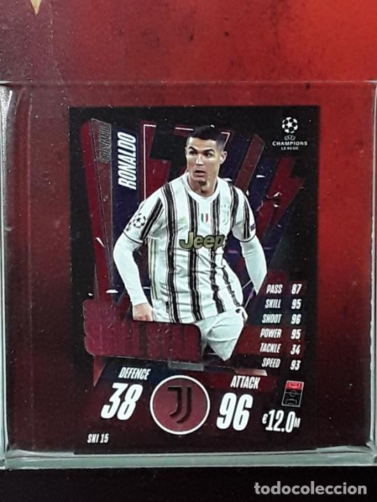 Cromos de F&uacute;tbol: MATCH ATTAX EXTR CHAMPION 2020 2021 20 21 CROMO TOPP FUTBOL N SKI15 SKI 15 JUVENTU CRISTIANO RONALDO